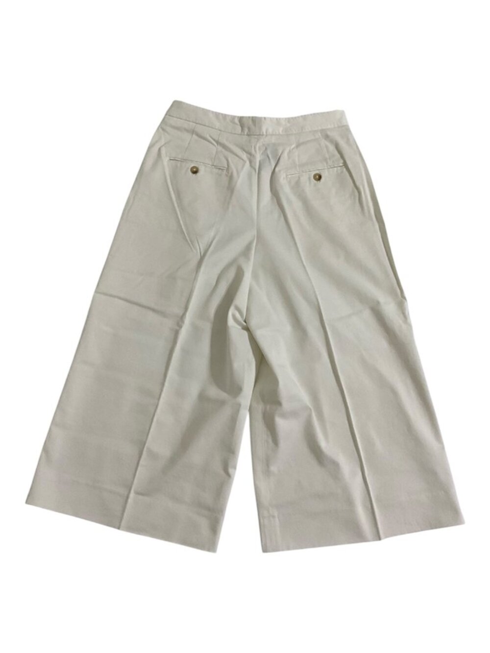 Polo Ralph Lauren Pleated White Cropped Wide Leg Pants Women’s 2 NWT $148 MSRP - Picture 8 of 8
